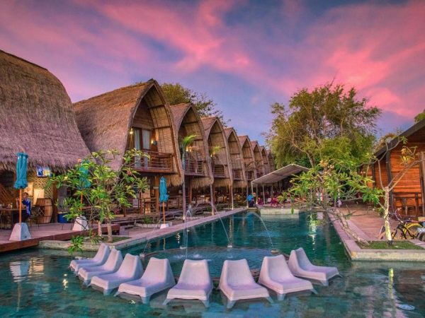 Mola2 Resort Gili Air, Penginapan Unik dengan Sentuhan Arsitektur Tradisional Sasak